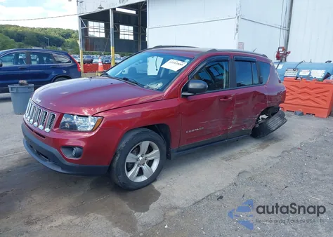 2016 Jeep Compass Sport из США, поврежденный, VIN 1C4NJDBB2GD778246